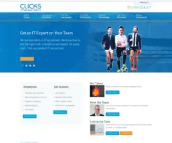 Clicks.com.au(Clicks IT Recruitment) Screenshot
