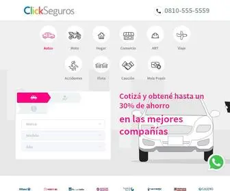 Clickseguros.com.ar(Seguro para Autos) Screenshot