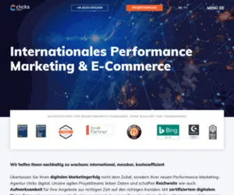 Clicks.eu(Performance Marketing Agentur) Screenshot