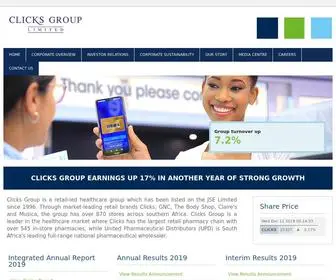 Clicksgroup.co.za(Clicks Group Limited) Screenshot