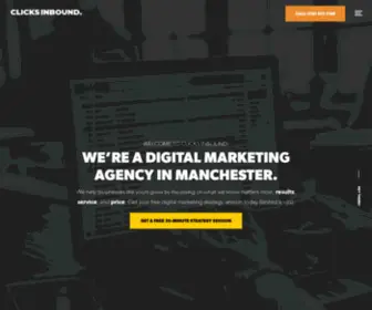 Clicksinbound.com(Digital Marketing Agency // Manchester Based) Screenshot