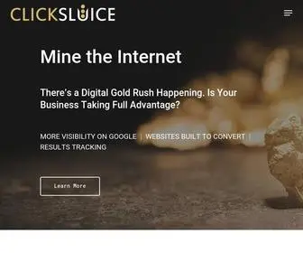Clicksluice.com(Click Sluice) Screenshot