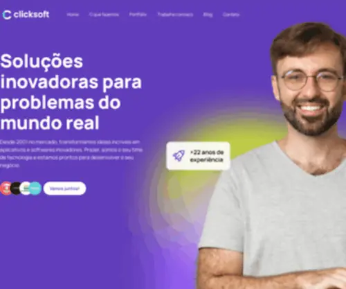Clicksoft.com.br(Desenvolvimento de Aplicativos e Sistemas) Screenshot