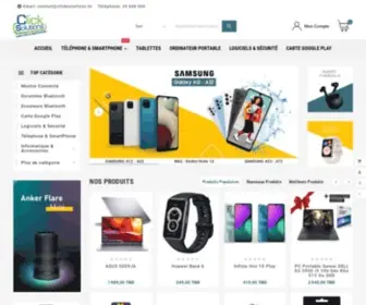 Clicksolutions.tn(Vente en ligne en Tunisie Pc portable) Screenshot