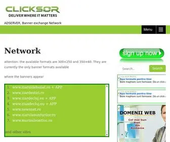 Clicksor.eu(Network) Screenshot