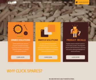 Clickspares.co.uk(Spare Parts Management) Screenshot