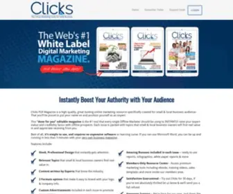 Clicksplr.com(Offline Marketing PLR Magazine) Screenshot