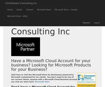 Clickstreamconsultinginc.com(Clickstream Consulting Inc) Screenshot