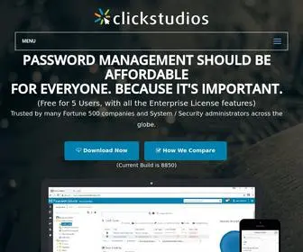 Clickstudios.com.au(Enterprise Password Management Software) Screenshot