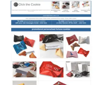 Clickthecookie.co.uk(Fortune cookies for promotions) Screenshot