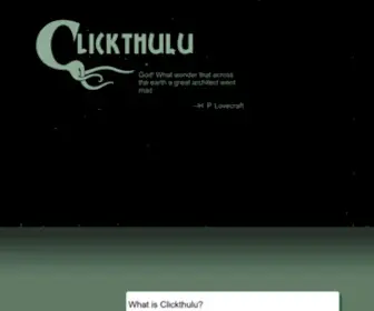 Clickthulu.com(Clickthulu) Screenshot