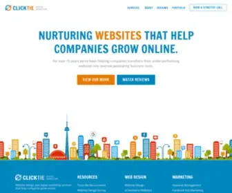 Clicktie.com(Website Design and Internet Marketing by ClickTie) Screenshot