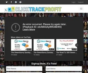 Clicktrackprofit.com(Clicktrackprofit) Screenshot