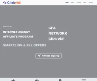 Clickvidi.com(Premium Affiliates Network) Screenshot
