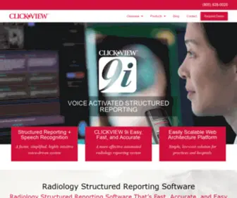 Clickview.com(Radiology Structured Reporting Software) Screenshot