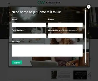 Clickwealth.my(Make Money Online With Clickwealth) Screenshot
