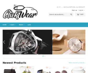 Clickwear.co.za(Create an Ecommerce Website and Sell Online) Screenshot