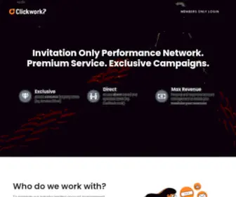 Clickwork7.com(Global Performance Marketing) Screenshot