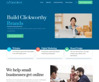 Clickworthy.io(Small Business Marketing) Screenshot