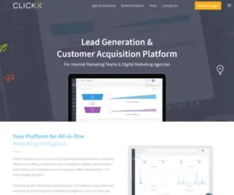 Clickx.io(White Label Platform For Marketing Agencies) Screenshot