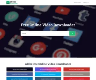 Clickydownloader.com(Clicky Downloader) Screenshot