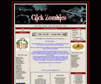 ClickZombiesptc.com(Free Traffic Exchange) Screenshot
