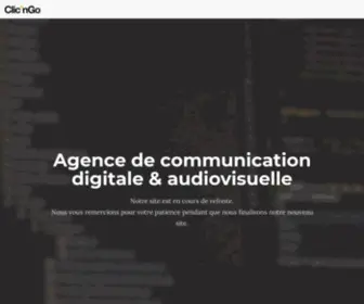 Clicngo.com(Agence de communication digitale et audiovisuelle) Screenshot