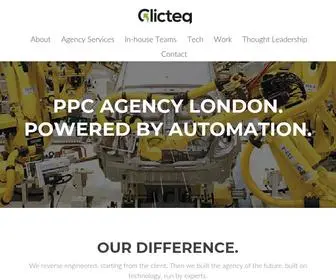 Clicteq.com(DemandMore Performance Agency London) Screenshot