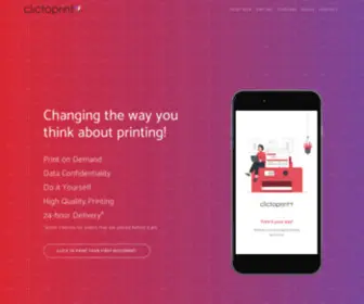 Clictoprint.com(Print on Demand) Screenshot