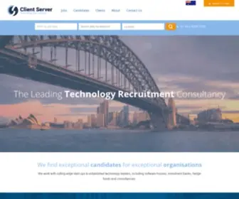 Client-Server.com.au(Technology Recruitment) Screenshot