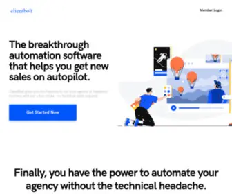 Clientbolt.com(Get More Clients For Your Digital Agency) Screenshot