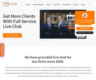 Clientchatlive.com(Live Chat Service for Law Firms) Screenshot