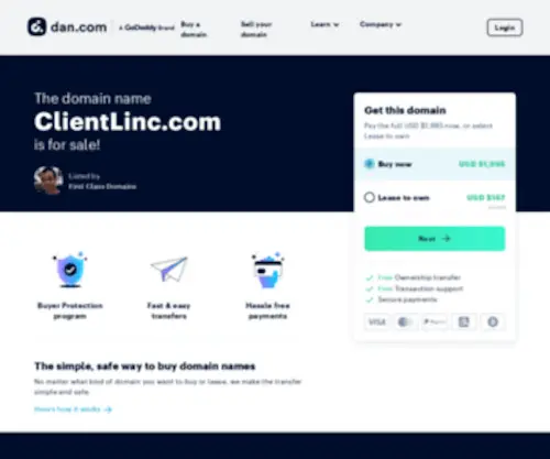 Clientlinc.com(Forsale Lander) Screenshot
