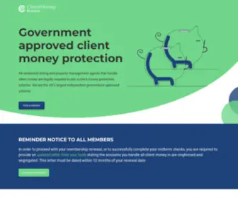 Clientmoneyprotect.co.uk(Client Money Protection) Screenshot
