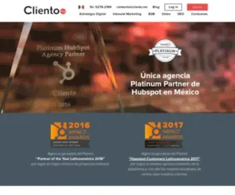 Cliento.mx(Agencia de Inbound Marketing y Posicionamiento SEO) Screenshot