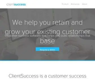 Clientsuccess.com(Customer success software) Screenshot