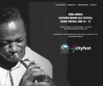 CliffordbrownjazzFest.com(Clifford Brown Jazz Festival) Screenshot