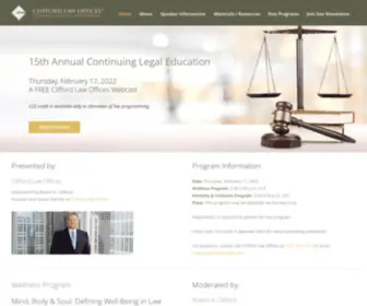 Cliffordlawcle.com(Continuing Legal Education (CLE)) Screenshot