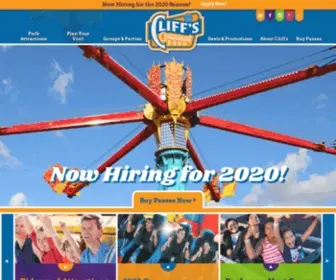 Cliffsamusementpark.com(Cliff's Amusement Park) Screenshot