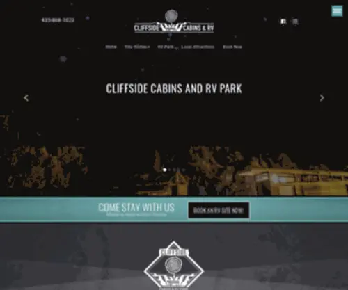 CliffsidecabinsandrvPark.com(Cliffside Cabins and RV Park) Screenshot