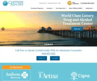 Cliffsidemalibu.com(Cliffside Malibu Luxury Rehab Treatment in California) Screenshot