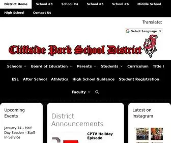 Cliffsidepark.edu(Cliffside Park School District) Screenshot