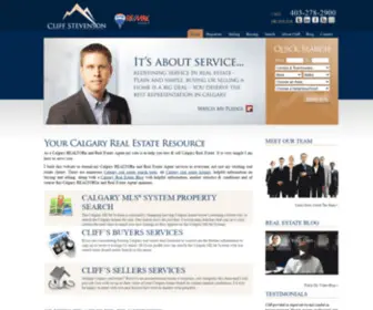 Cliffstevenson.com(Calgary REALTOR® and Real Estate Agent) Screenshot