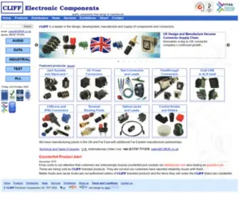 Cliffuk.co.uk(CLIFF Electronic Components and connectors) Screenshot