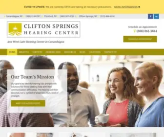 Cliftonhearing.com(Clifton Springs Hearing Center) Screenshot