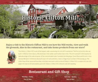 Cliftonmill.com(The Historic Clifton Mill) Screenshot