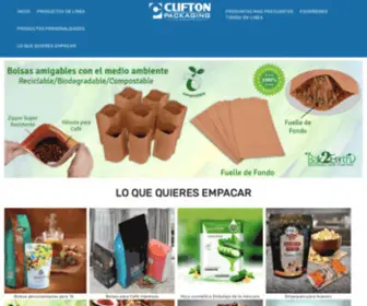 Cliftonpackaging.com.mx(Bolsas Stand UP/Doy Pack) Screenshot