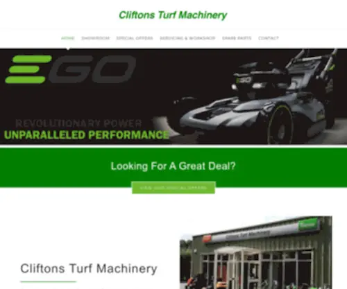 Cliftonsturfmachinery.co.uk(Cliftons Turf Machinery) Screenshot