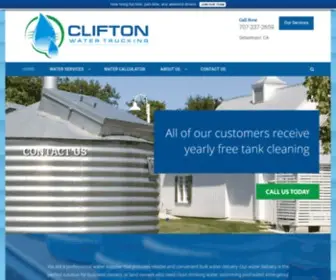 Cliftonwater.com(Reliable and convenient bulk water delivery) Screenshot