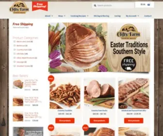 Cliftyfarm.com(Country hams) Screenshot